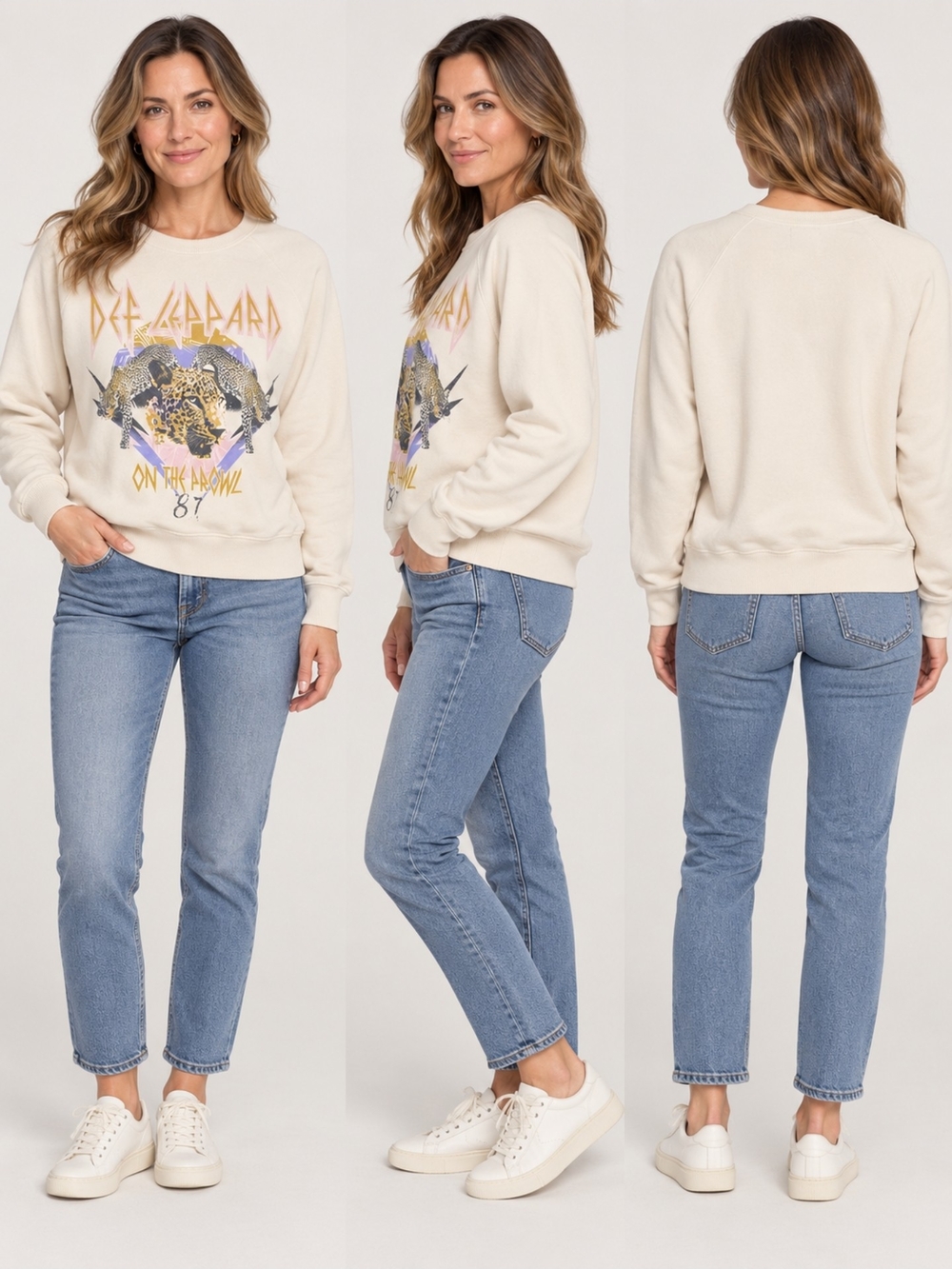 TitleDaydreamer Def Leppard On The Prowl ’87 Graphic Sweatshirt Size Small Made